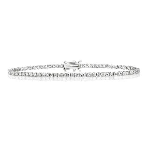 Diamond Tennis Bracelet 18k White Gold (2.73CT)